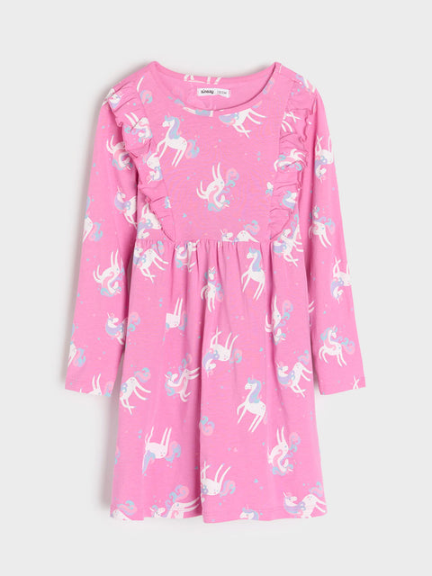 Sinsay Girl's Pink Ponytail Dress     | Sinsay in Lebanon