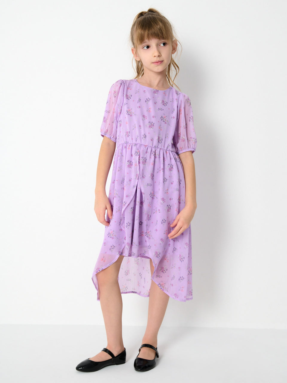 Sinsay Baby Girl's Purple Floral Pattern Dress | Sinsay In Lebanon