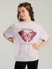 Sinsay girl's lilac t-shirt AYA