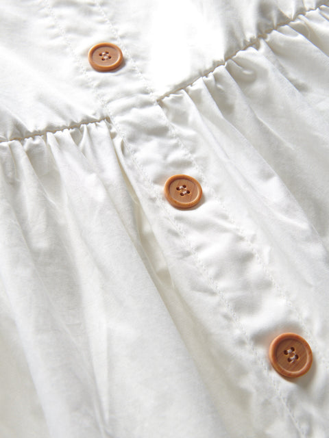 Reserved Girl's White Dress With Puff Sleeves | Reserved In Lebanon