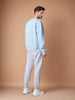Sinsay Men's Light Blue Basic Long Sleeves Sweatshirt | Sinsay In Lebanon