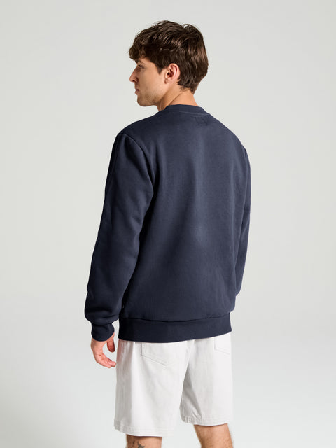Sinsay Men's Navy Crew Neck Long Sleeve Sweatshirt|Sinsay In Lebanon