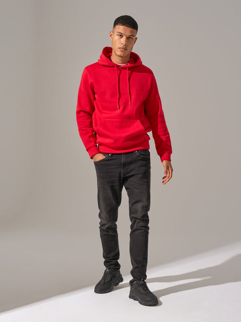 Sinsay Men's Red Kangaroo Pocket Regular Fit Hoodie |Sinsay In Lebanon