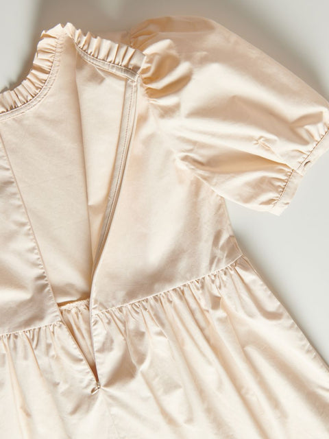 Reserved Girl's Beige Short Sleeve Dress | Reserved In Lebanon