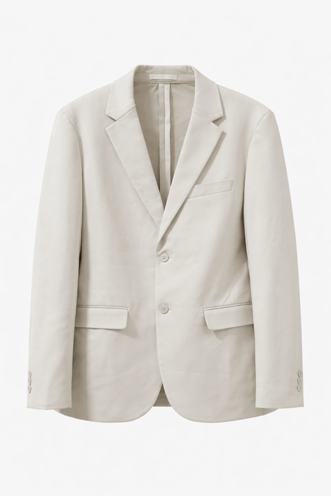 Celio Men's White Slim Fit Linen Blazer | Celio In Lebanon