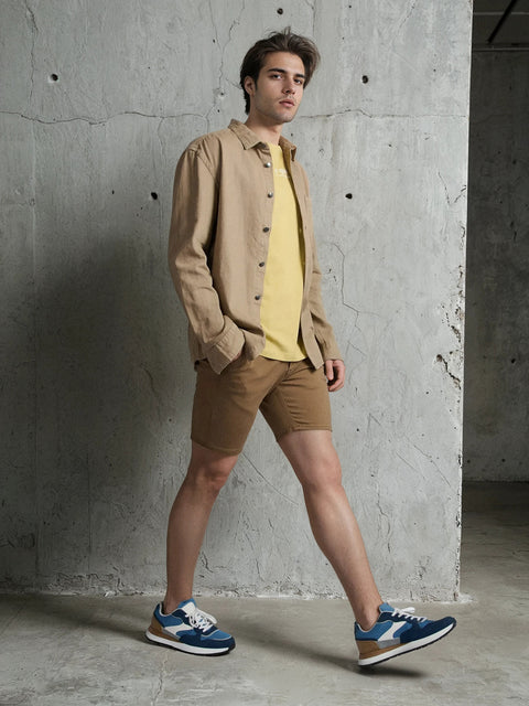 Sinsay Men's Brown Denim Shorts   | Sinsay in Lebanon