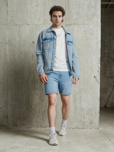 Sinsay Men's Blue Denim Texas chino Shorts | Sinsay in Lebanon