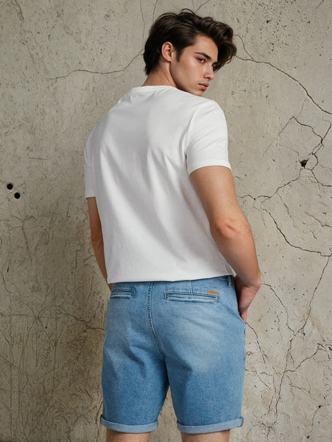Sinsay Men's Blue Denim Texas chino Shorts | Sinsay in Lebanon