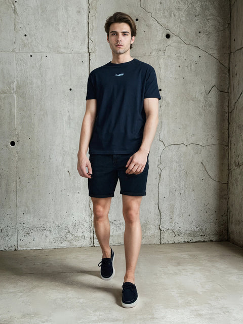 Sinsay Men's Navy Chino denim Shorts   | Sinsay in Lebanon