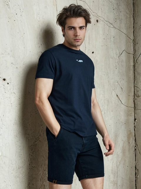 Sinsay Men's Navy Chino denim Shorts   | Sinsay in Lebanon