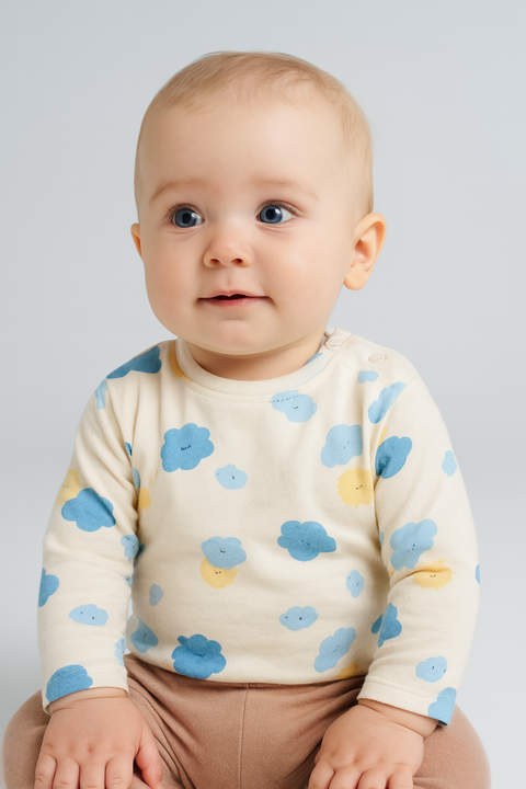 Sinsay Fox & Bunny Baby Boy's Blue 3-Pack Blouses | Sinsay In Lebanon
