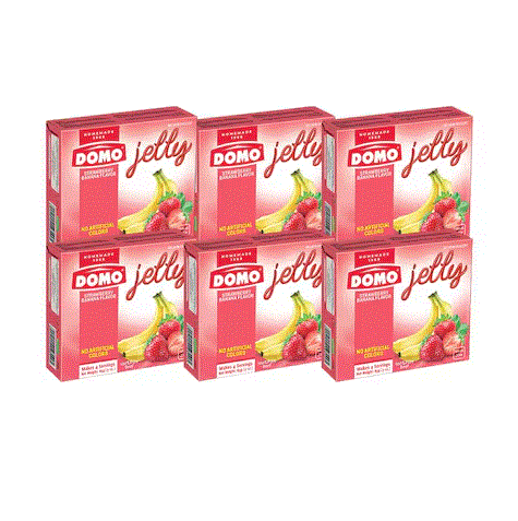 Domo Jelly Strawberry Banana Flavor 5+1 Free | Domo In Lebanon