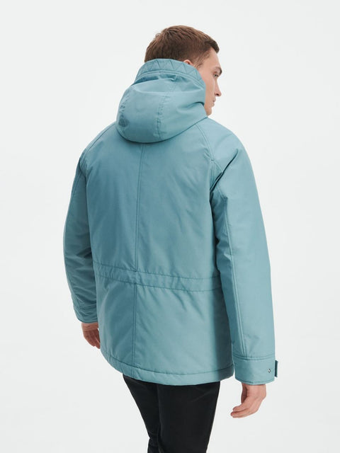 Reserved Men's Turquoise Parka Hooded Jacket | Reserved In Lebanon