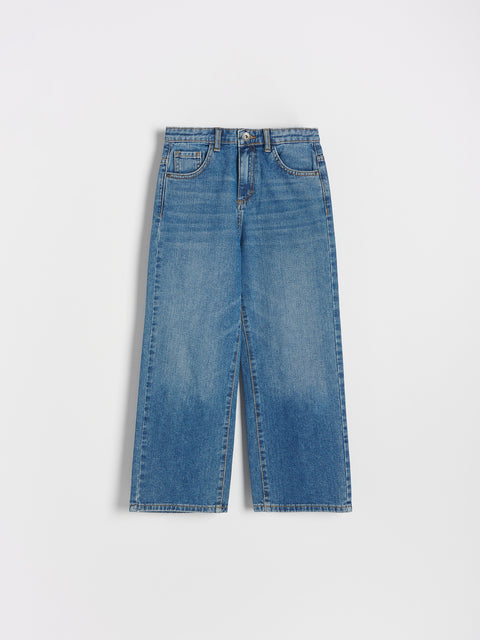 Reserved Girl's Blue High-waisted Wide-leg Jeans | Reserved In Lebanon