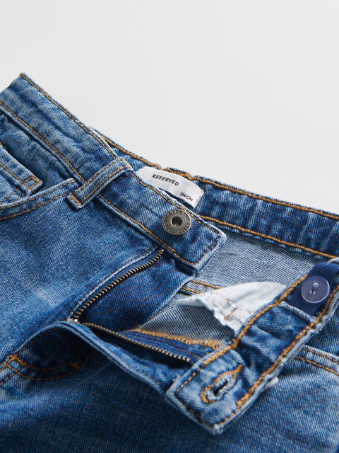 Reserved Girl's Blue High-waisted Wide-leg Jeans | Reserved In Lebanon