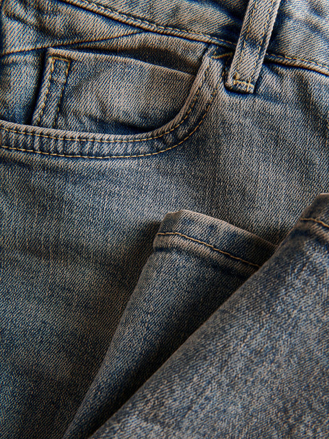 Reserved Women's Faded Blue Slim Fit Mid-Rise Jeans | Reserved In Lebanon