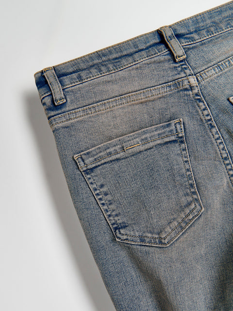 Reserved Women's Faded Blue Slim Fit Mid-Rise Jeans | Reserved In Lebanon