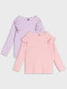 Sinsay Baby Girls purple /Pink 2-pack blouse AYA