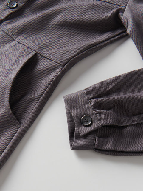 Reserved Girl's Dark Grey Cotton Dress | Reserved In Lebanon