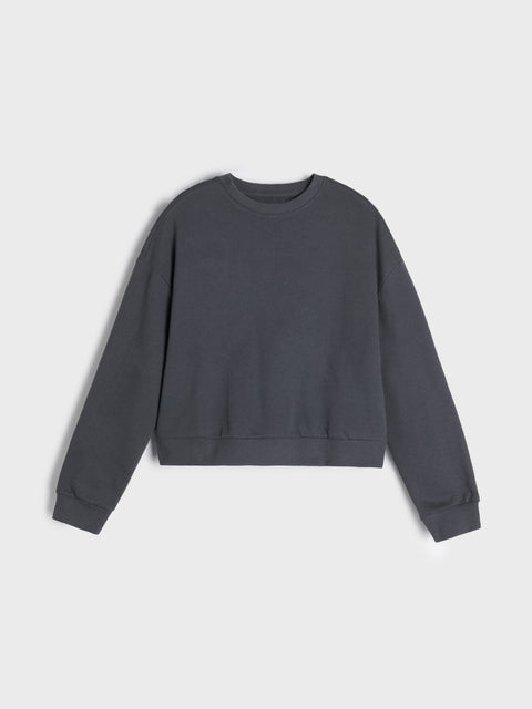 Sinsay Girl's Dark Grey Basic Sweatshirt | Sinsay in Lebanon