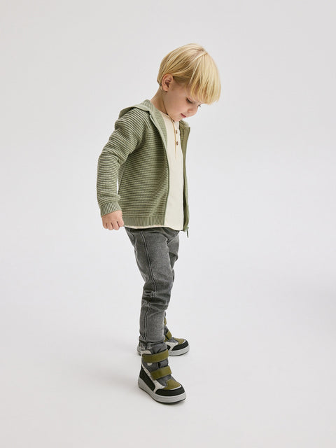 Reserved Boy's Grey High-Top Ankle Boots | Reserved In Lebanon