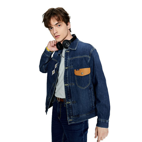 Lee Men's Dark  Blue Denim Jacket  | Lee In Lebanon