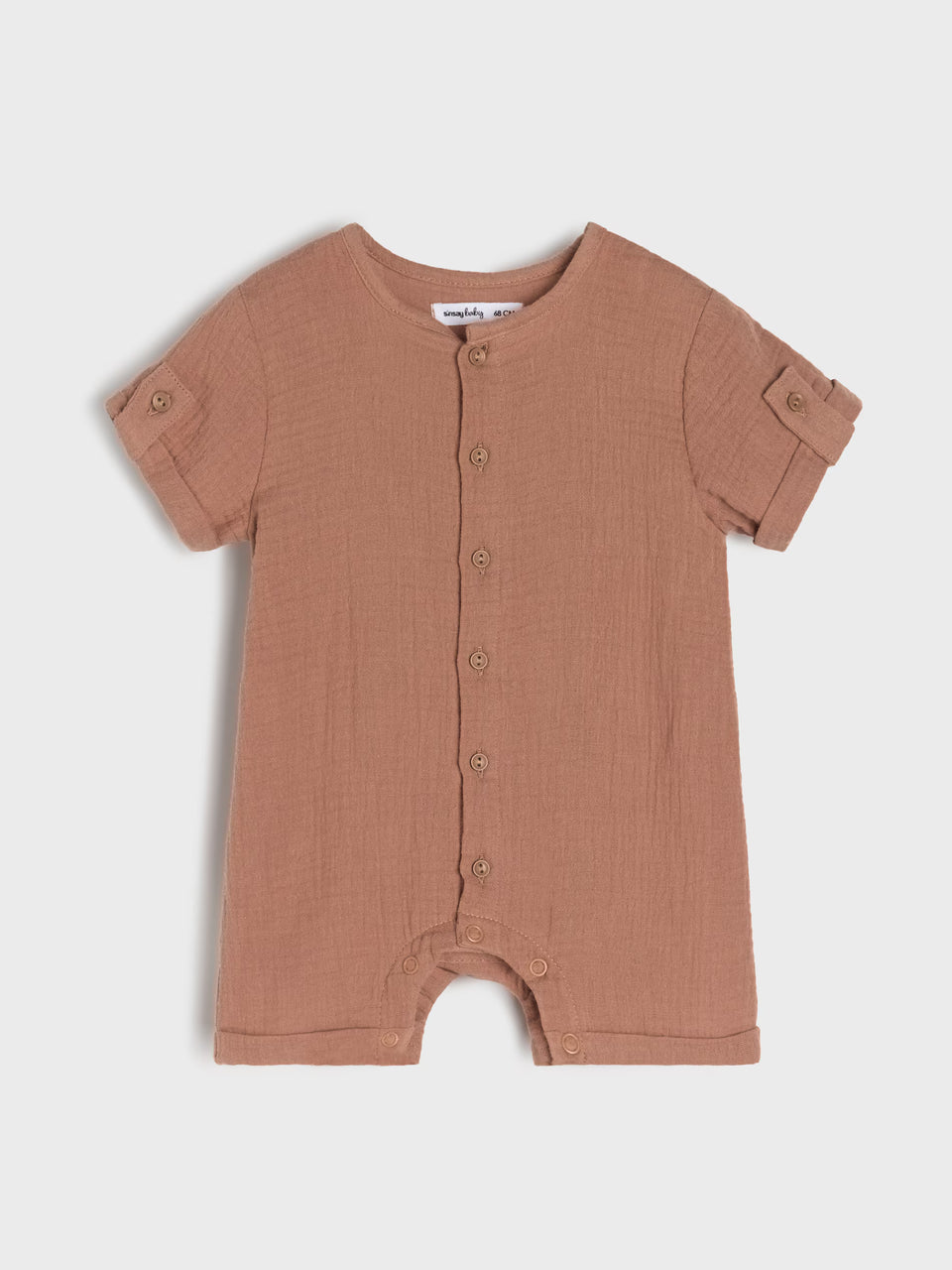Sinsay Baby Boy's Brown Muslin Romper | Sinsay In Lebanon
