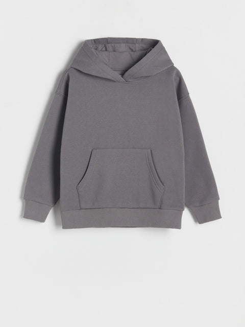 Reserved Girl's Dark Grey Hoodie With Kangaroo Pocket | Reserved In Lebanon