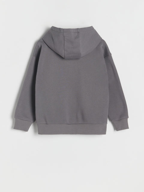 Reserved Girl's Dark Grey Hoodie With Kangaroo Pocket | Reserved In Lebanon