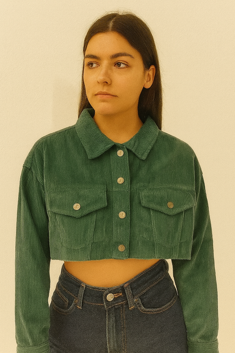 Forever 21 Women's Teal Velvet Ribbed Jacket | Forever 21 In Lebanon