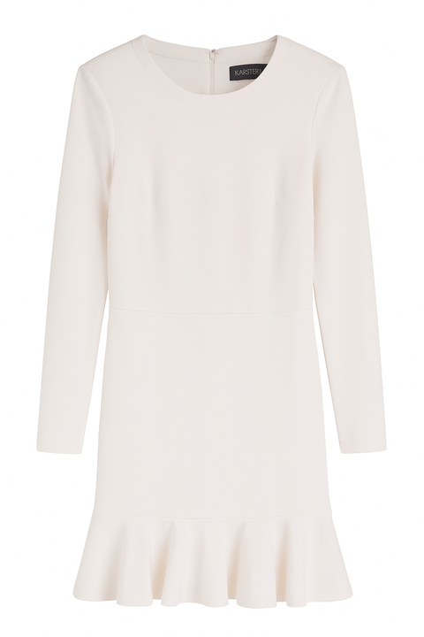 Kasper Women's White Long Sleeve Dress | Kasper In Lebanon