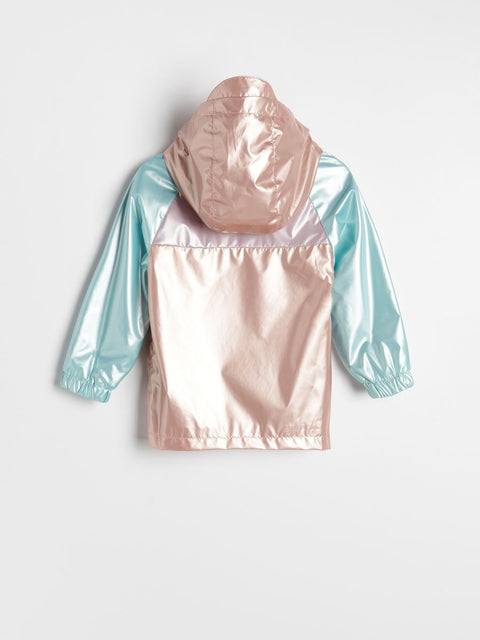 Reserved Baby Girl's Multicolor Nylon Hooded Jacket |Reserved In Lebanon