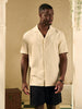 Sinsay Men Beige Short Sleeve Resort Shirt | Sinsay in Lebanon