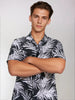 Sinsay Men's Black & White Classic Fit Shirt | Sinsay In Lebanon