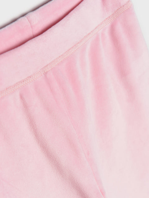 Sinsay Baby Girl's Pastel Pink Velvet Pajama Set | Sinsay In Lebanon