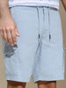 Sinsay Men's Light Blue Cargo Pockets Shorts | Sinsay In Lebanon