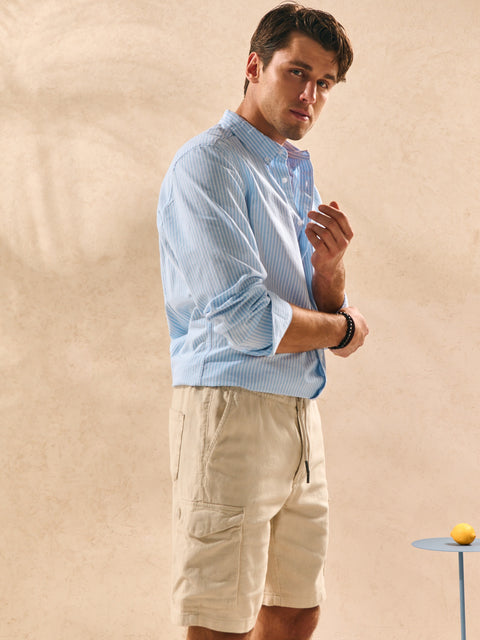 Sinsay Men's Beige Loose-Fit Cargo Short | Sinsay In Lebanon