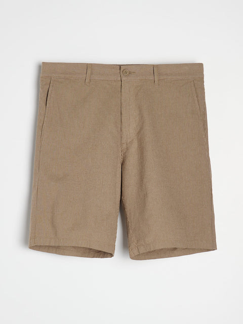 Sinsay Men's Brown Striped Loose-Fit Short | Sinsay In Lebanon