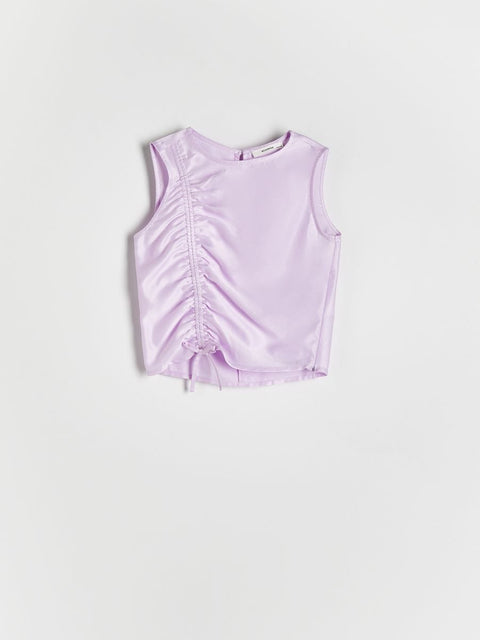 Reserved Girl's Purple Pleated Blouse |Reserved in Lebanon