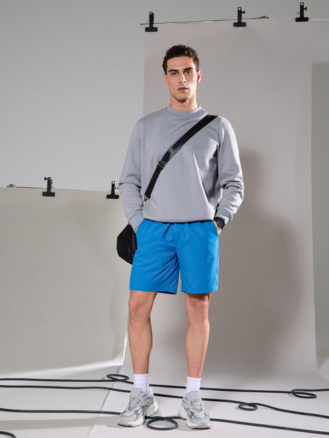 Sinsay Men's Blue Shorts With Belted Waist|Sinsay In Lebanon