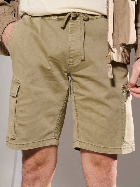 Sinsay Men's Olive Green Cargo  Shorts  | Sinsay in Lebanon