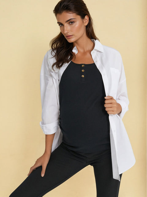 Sinsay  Women's Black flare cut Maternity Pants  |  Sinsay in Lebanon
