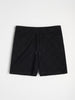 Black shorts on a light gray background
