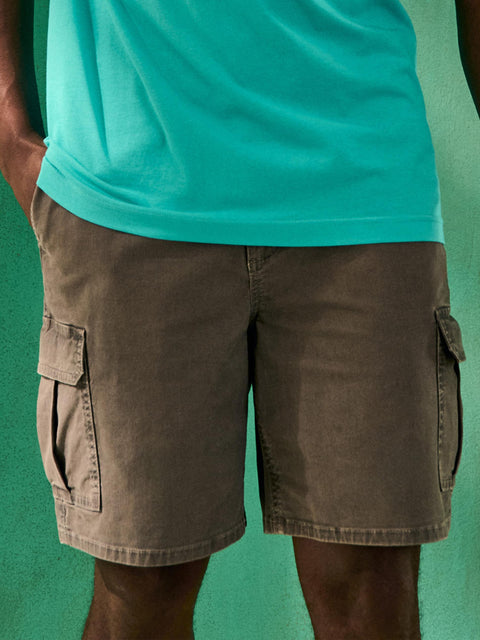 Sinsay Men's Grey Cargo-Fit Shorts | Sinsay In Lebanon