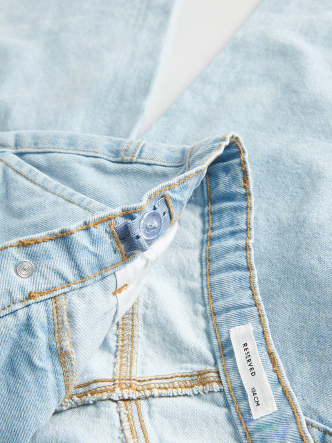 Reserved Girl's Light Blue Cargo Pockets Wide Leg Jeans | Reserved In Lebanon