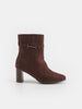 Sinsay Women's Dark Brown Heeled Ankle Boots | Sinsay In Lebanon