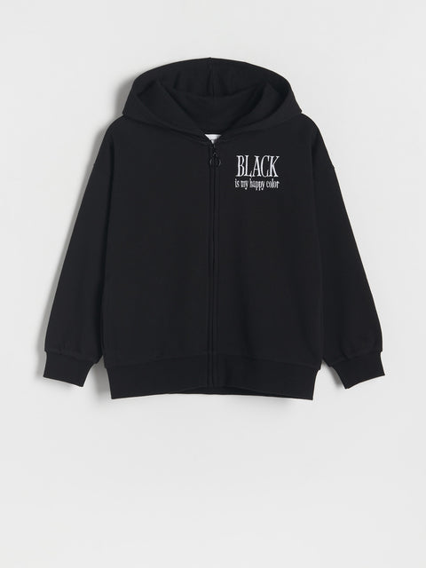 Reserved Girl's Black Wednesday Printed Jacket | Reserved In Lebanon