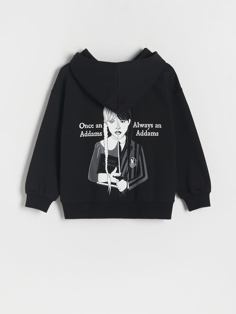 Reserved Girl's Black Wednesday Printed Jacket | Reserved In Lebanon