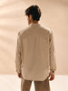 Sinsay Men's Beige Linen Short Sleeves Shirt | Sinsay In Lebanon