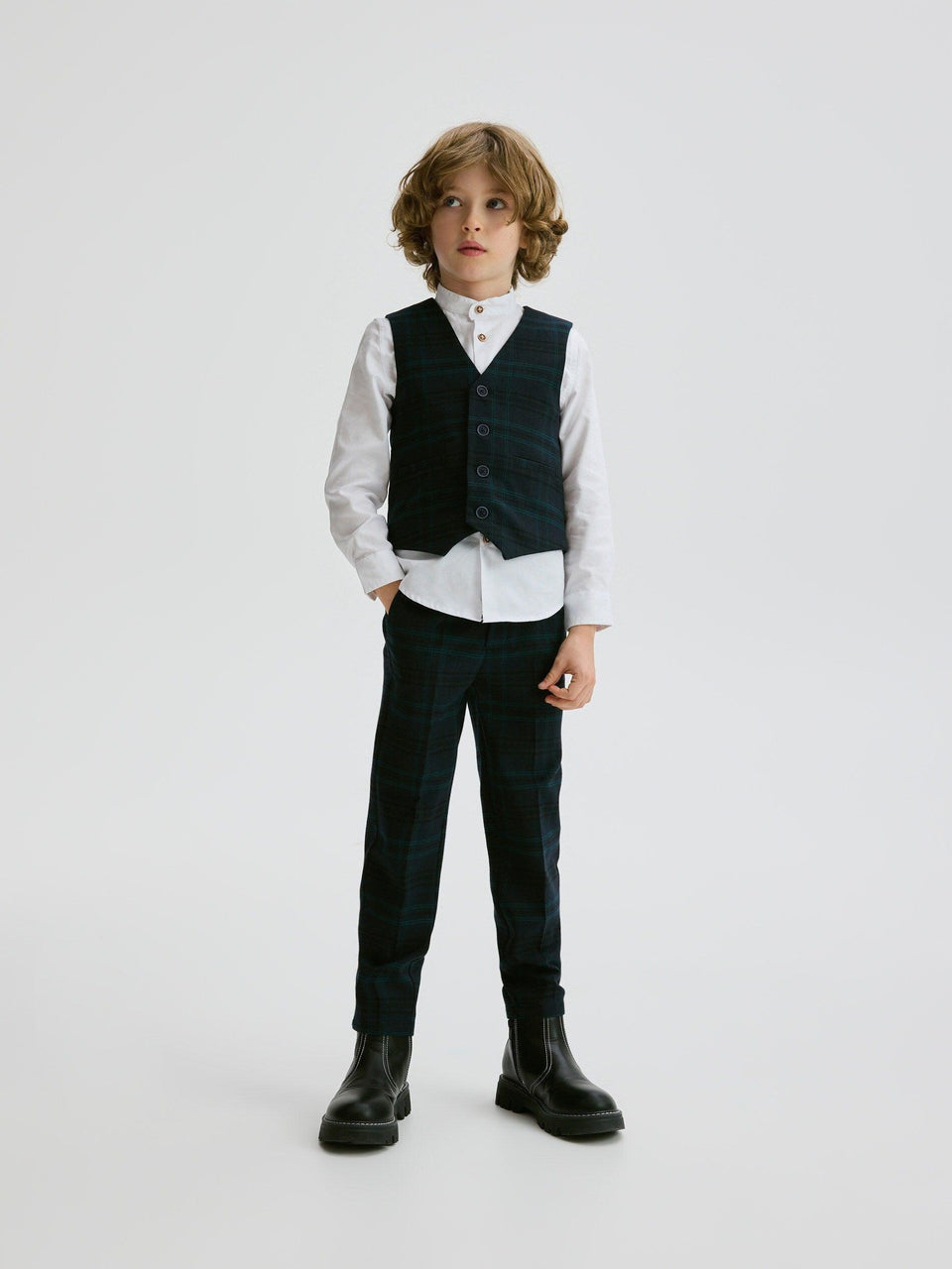 Reserved Boy's Navy Elegant Viscose Trousers | Reserved In Lebanon